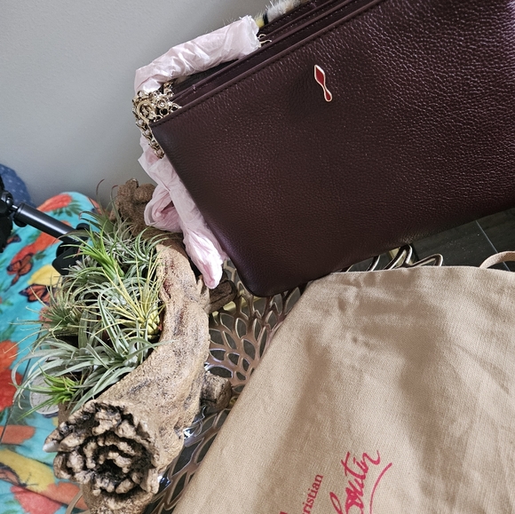 Christian louboutin fur multicolor side studs shoulder bag with gold hardware - Picture 4 of 17